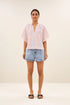 By-Bar vina gloss stripe blouse gloss stripe